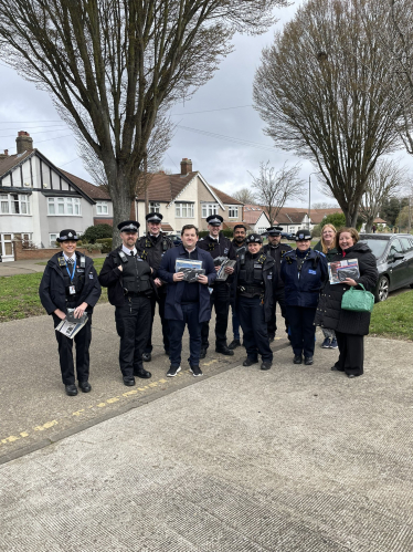 Louie French with Sidcup, Longlands Police and Sidcup Partners