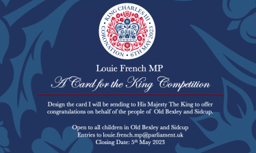 Louie French MP Coronation Card Competition